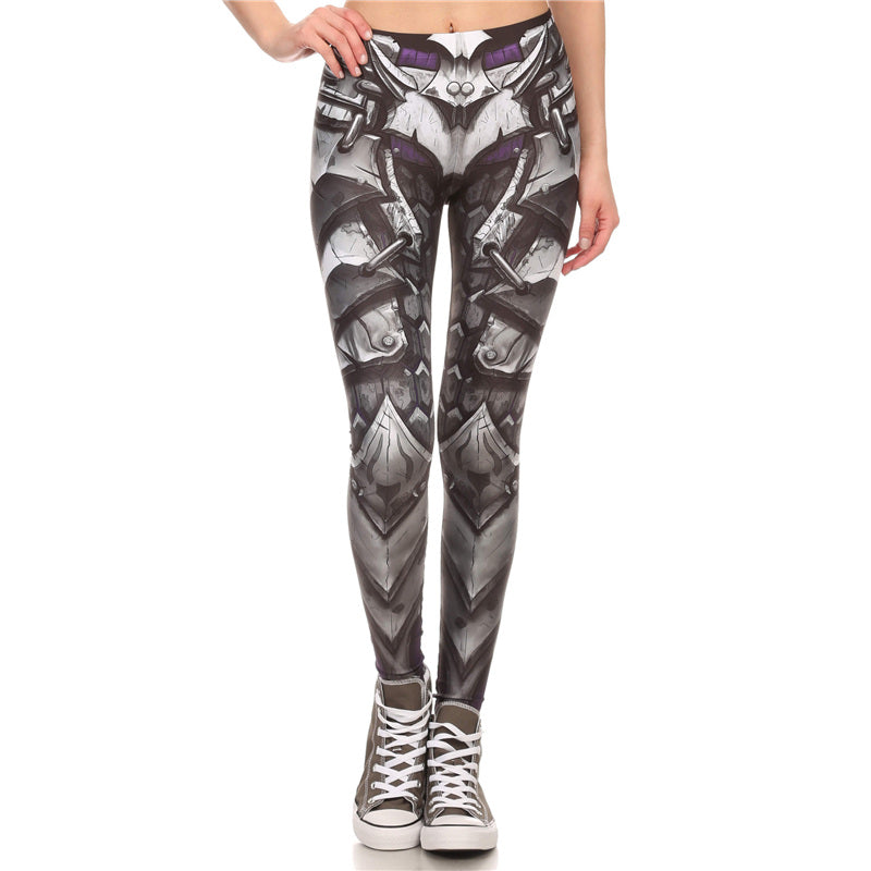 Rock Style Women Leggings / Skull Printed Pants For a Rock Chick