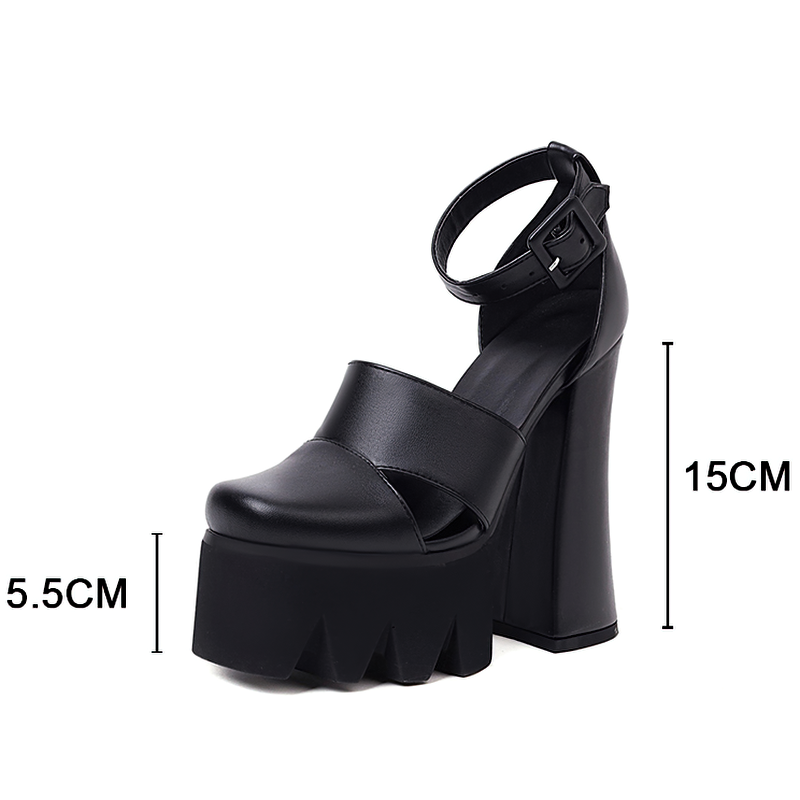 Rock Style Women's Platform Sandals / Sexy High Heels Ankle Strap Shoes