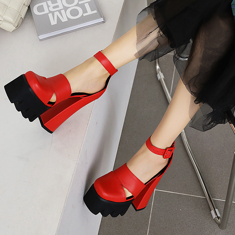 Rock Style Women's Platform Sandals / Sexy High Heels Ankle Strap Shoes