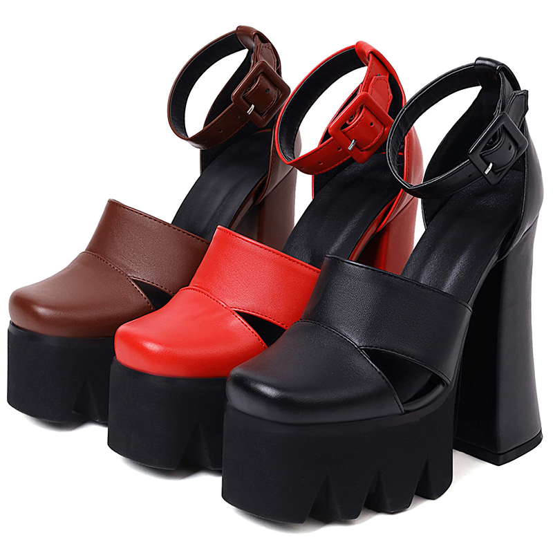 Rock Style Women's Platform Sandals / Sexy High Heels Ankle Strap Shoes