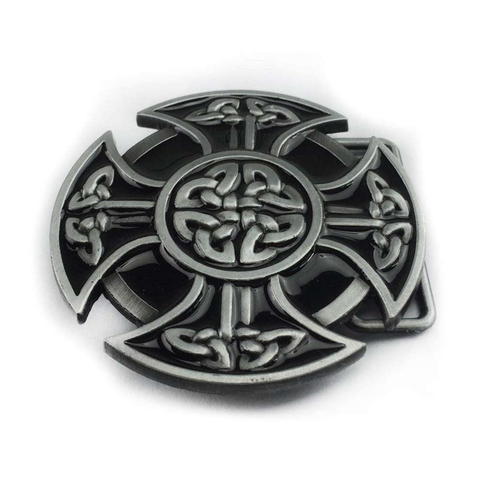 Round Celtic Cross Knot Belt Buckle For Men and Women / Alternative Fashion Accessories