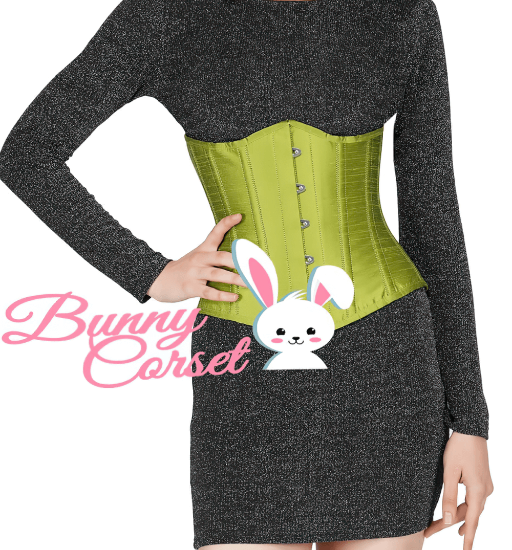 Satin Underbust Corset with Steel Boning and Lacing