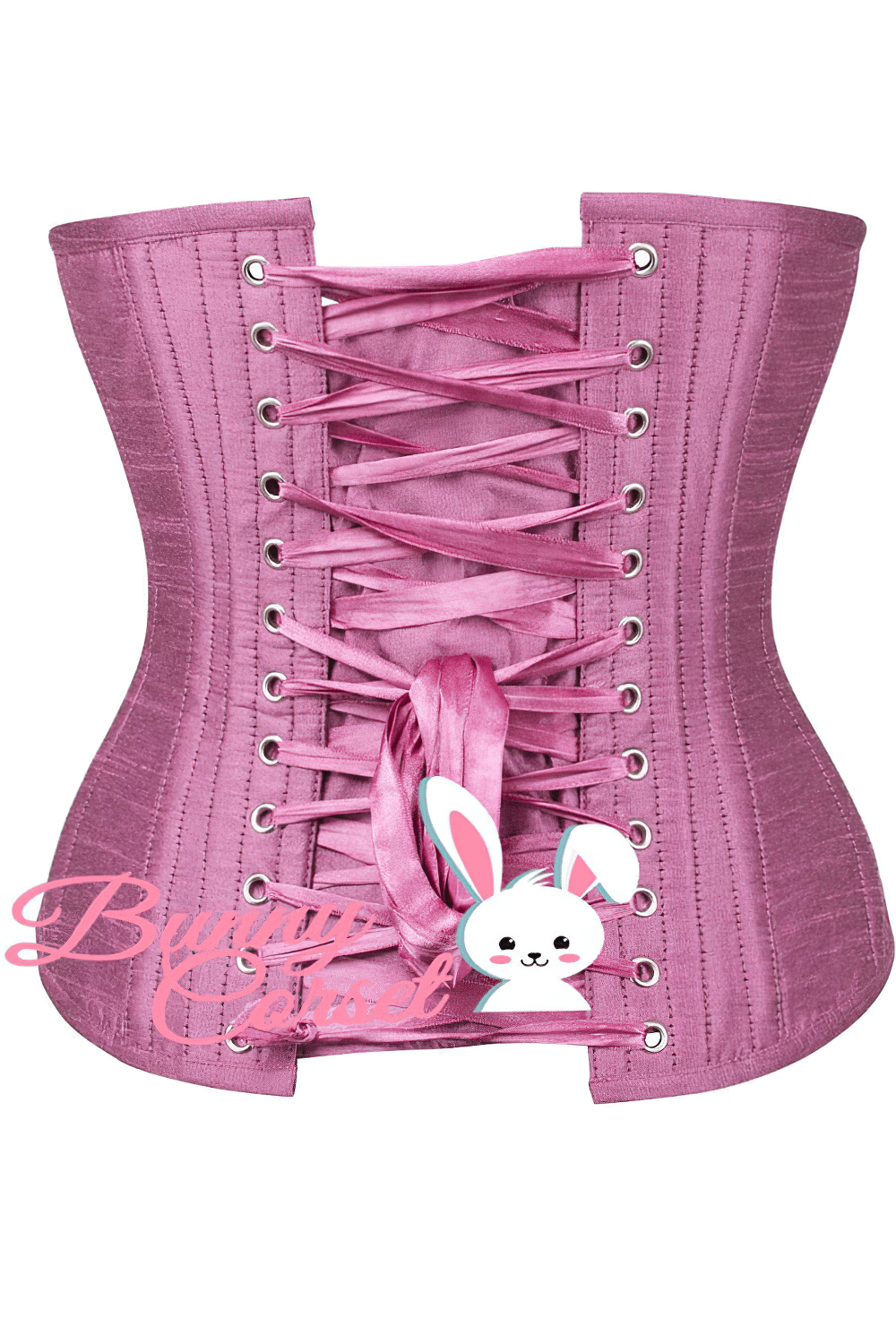 Satin Underbust Corset with Steel Boning and Lacing