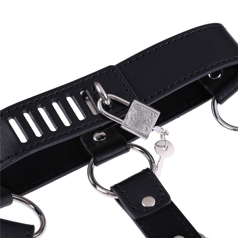 Sexy Body Chest Harness for Women with Many Chains / Body Harness Accessory in Gothic Fashion