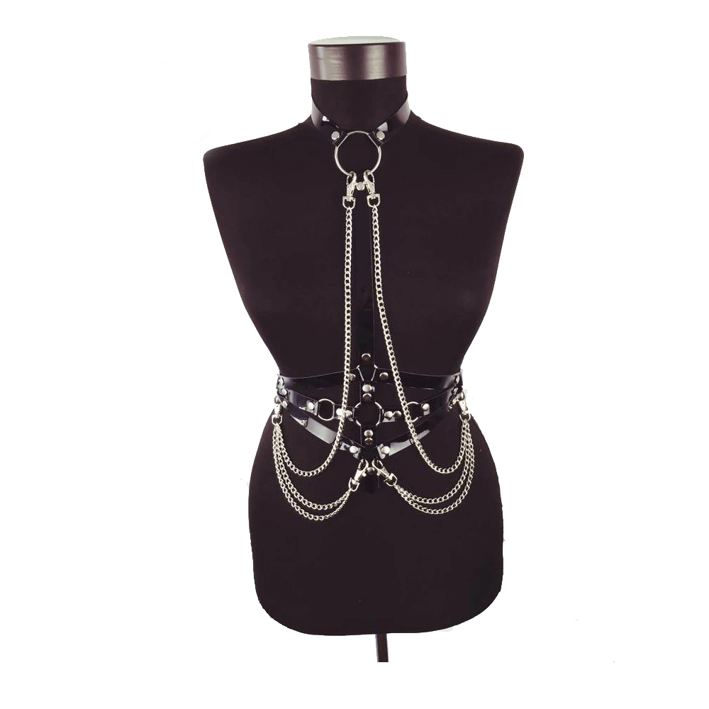 Sexy Body Harness for Women / Fashion Harness in Gothic Style / Pu Leather Harness
