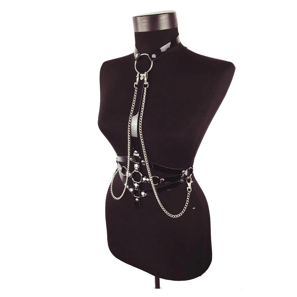 Sexy Body Harness for Women / Fashion Harness in Gothic Style / Pu Leather Harness