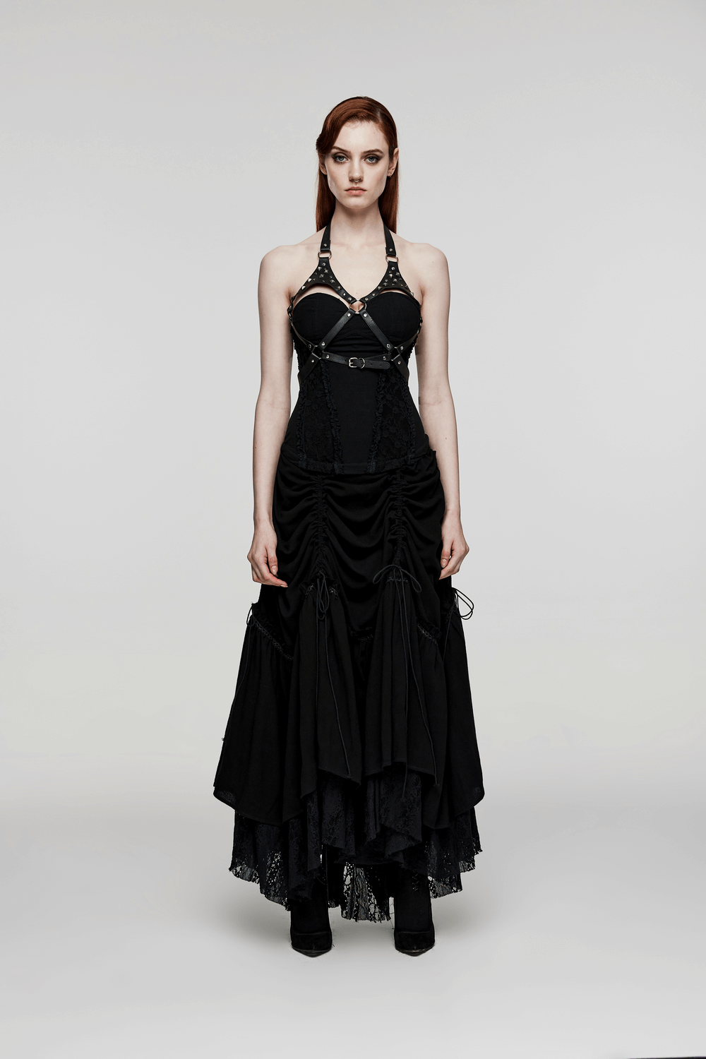 Sexy Elegant Faux Leather Punk Adjustable Harness