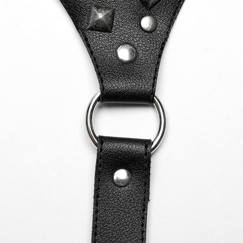 Sexy Elegant Faux Leather Punk Adjustable Harness
