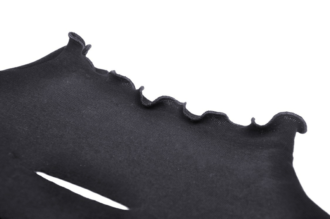 Sexy Fishnet Sweatshirt with Edgy Hardware Details