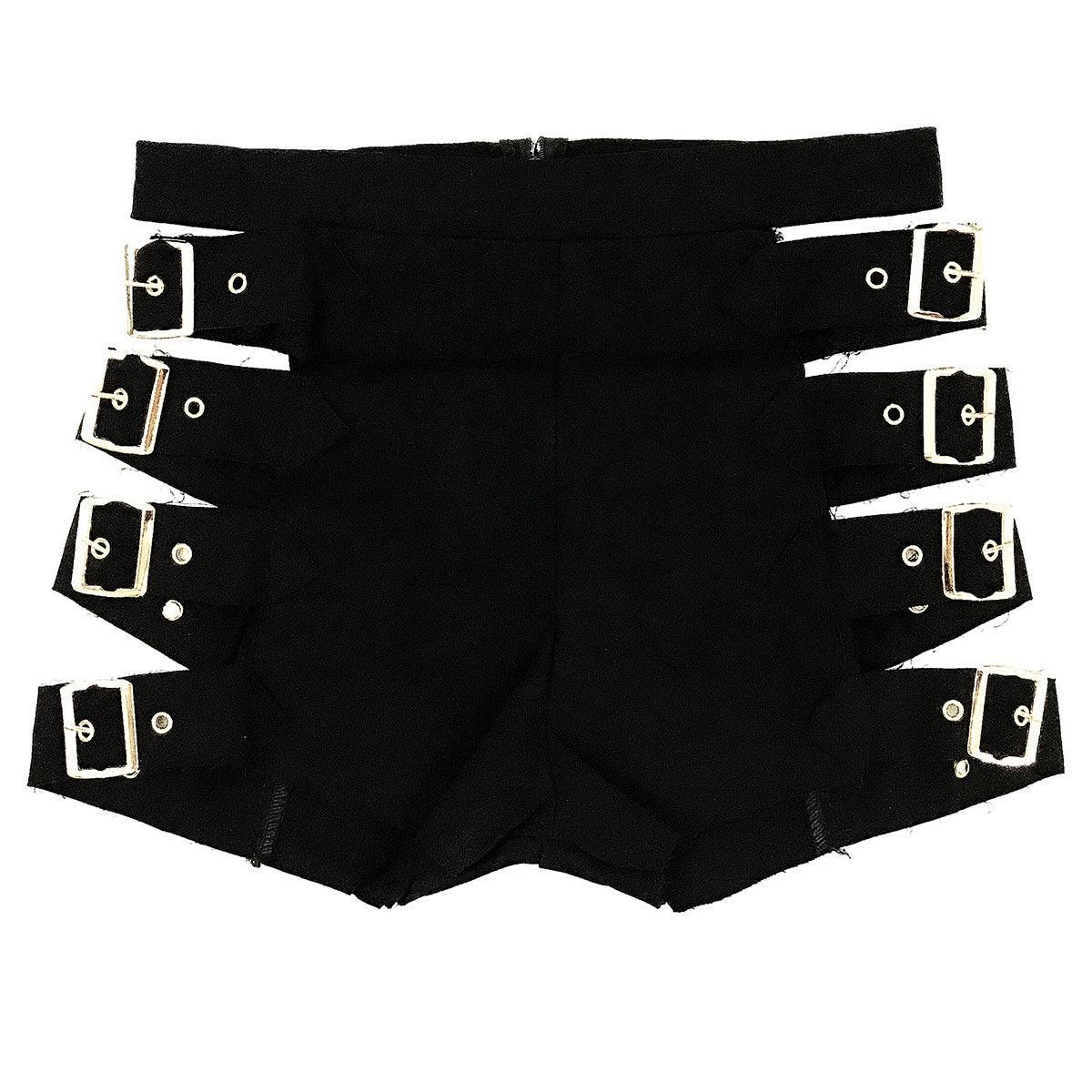 Sexy High Waist Denim Ripped Jeans Shorts / Mini Skinny Short Shorts in Black and White