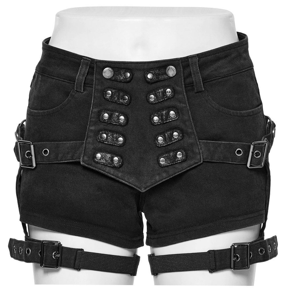 Sexy Lace-Up Detail Denim Hot Shorts for Women