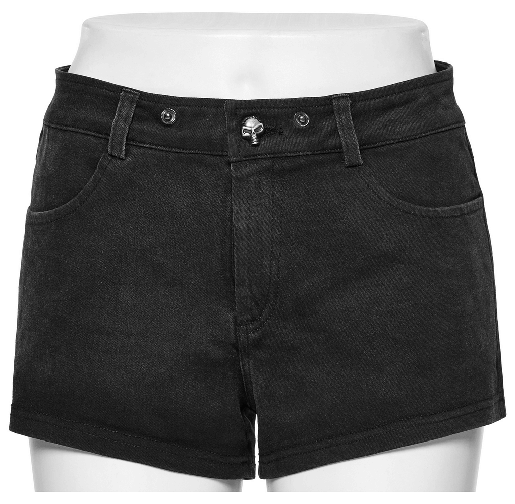 Sexy Lace-Up Detail Denim Hot Shorts for Women
