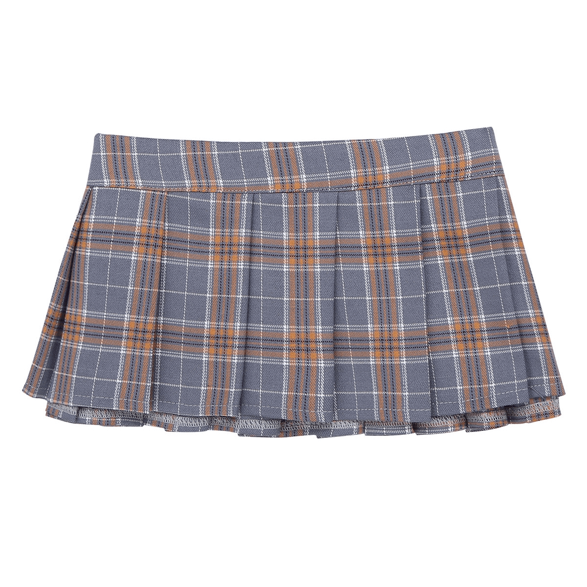 Sexy Ladies Skirt Scottish Style / Cute Elastic Mini Pleated Skirt