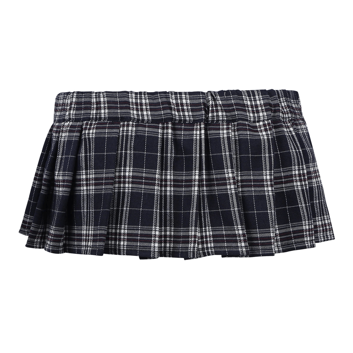 Sexy Ladies Skirt Scottish Style / Cute Elastic Mini Pleated Skirt