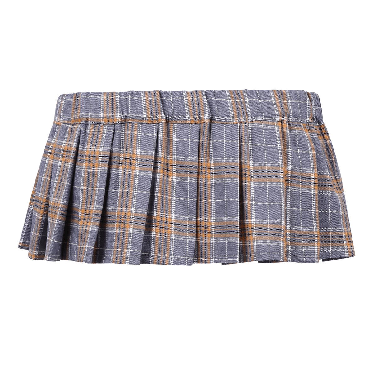 Sexy Ladies Skirt Scottish Style / Cute Elastic Mini Pleated Skirt