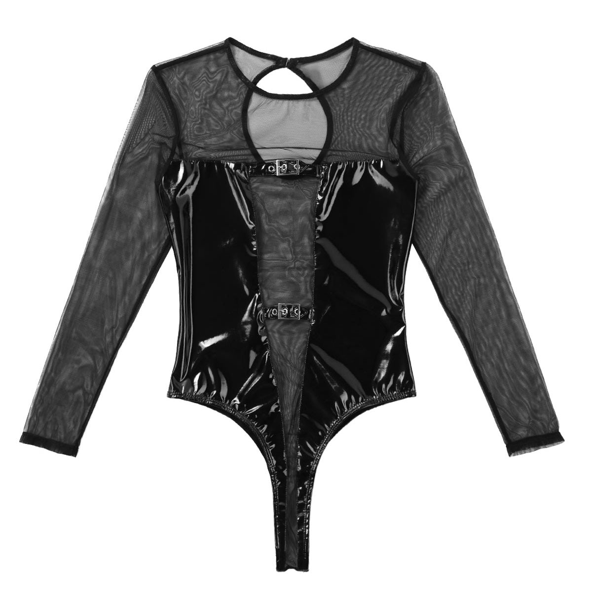 Sexy Night Parties Bodycon Costume / Womens Wetlook Latex Jumpsuits