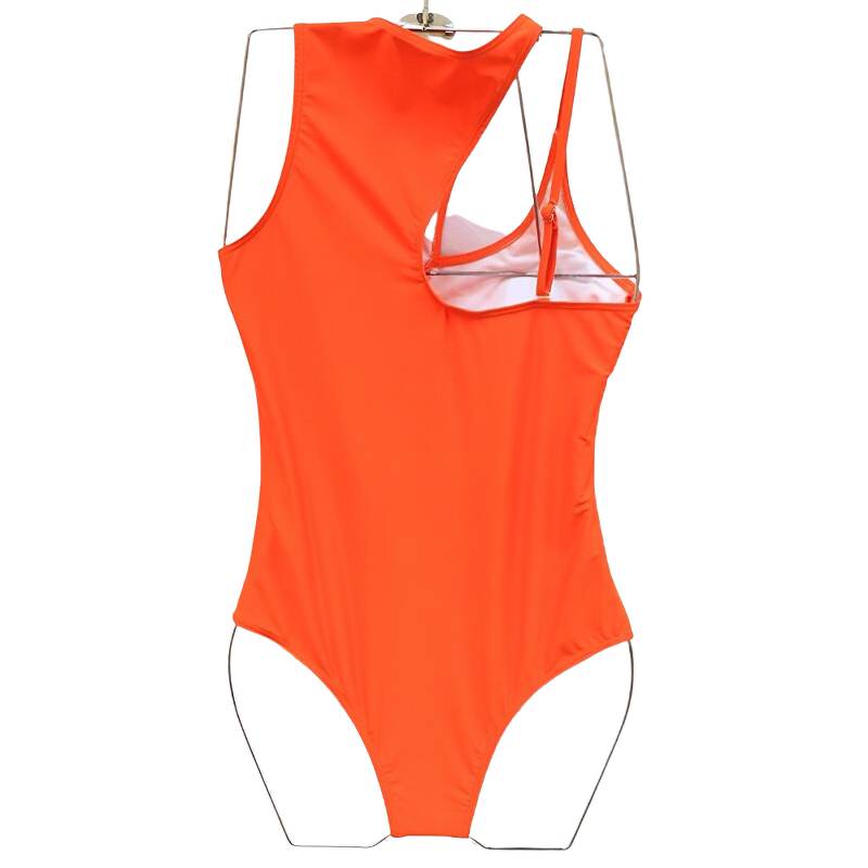 Sexy One Piece Swimwear For Women / Cut Out Bodysuit Of High Neck / Stylish Summer Wear