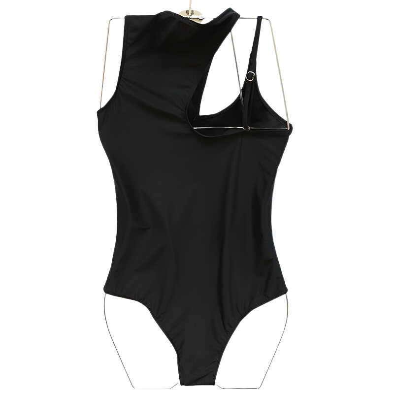 Sexy One Piece Swimwear For Women / Cut Out Bodysuit Of High Neck / Stylish Summer Wear