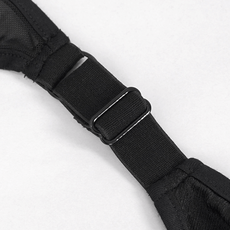 Sexy Two-Piece Swimsuit with Adjustable Crossed Back Straps / Women's Bat Shaped Front Bikini