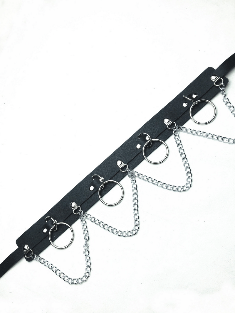 Sexy Women's Belt with Rings and Chains / Fashion Body Accessories