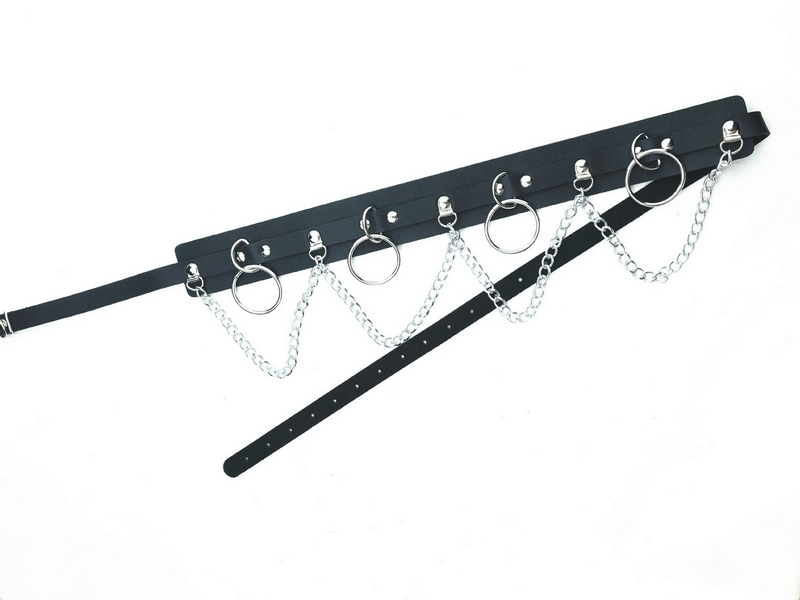 Sexy Women's Belt with Rings and Chains / Fashion Body Accessories