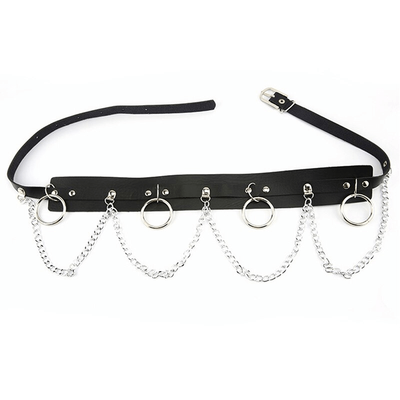 Sexy Women's Belt with Rings and Chains / Fashion Body Accessories