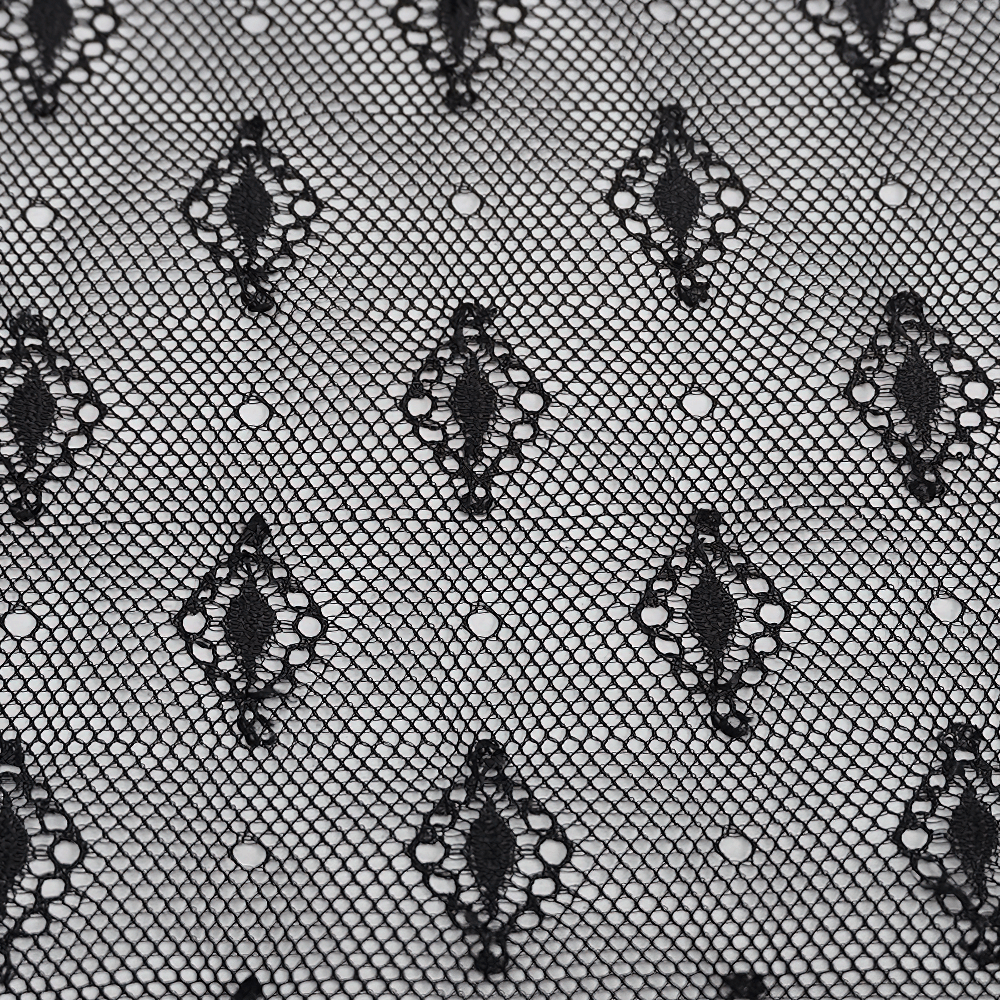 Sexy Women's Sheer Lace Bodysuit with Lace-up Back