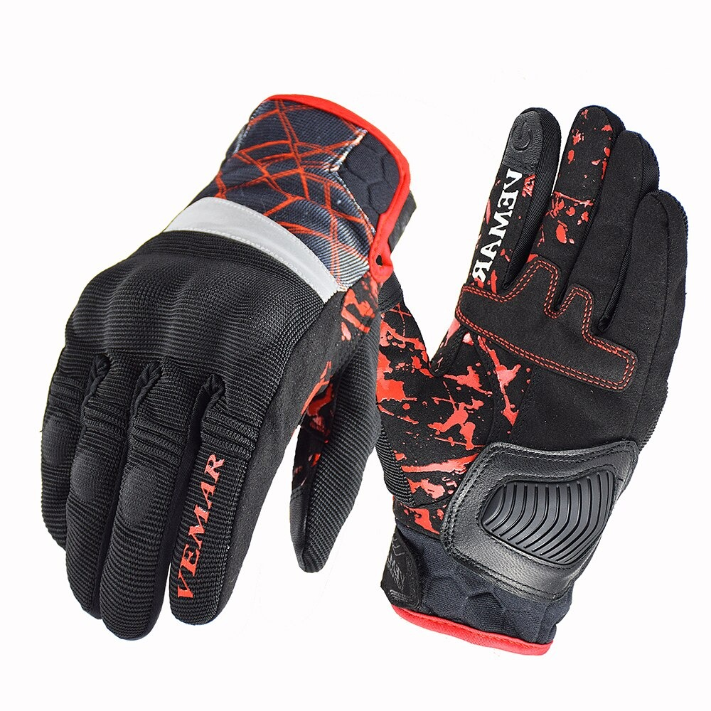Shockproof Motorcycle Gloves in Rock Style / Unisex Gloves with Finger for Touch Screen