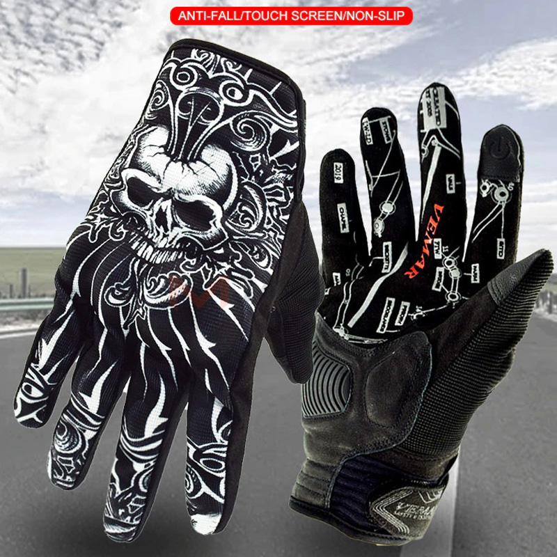 Shockproof Motorcycle Gloves in Rock Style / Unisex Gloves with Finger for Touch Screen