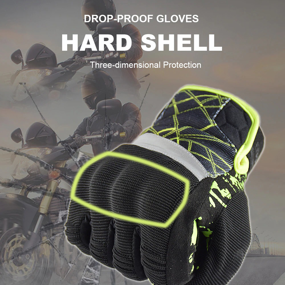 Shockproof Motorcycle Gloves in Rock Style / Unisex Gloves with Finger for Touch Screen