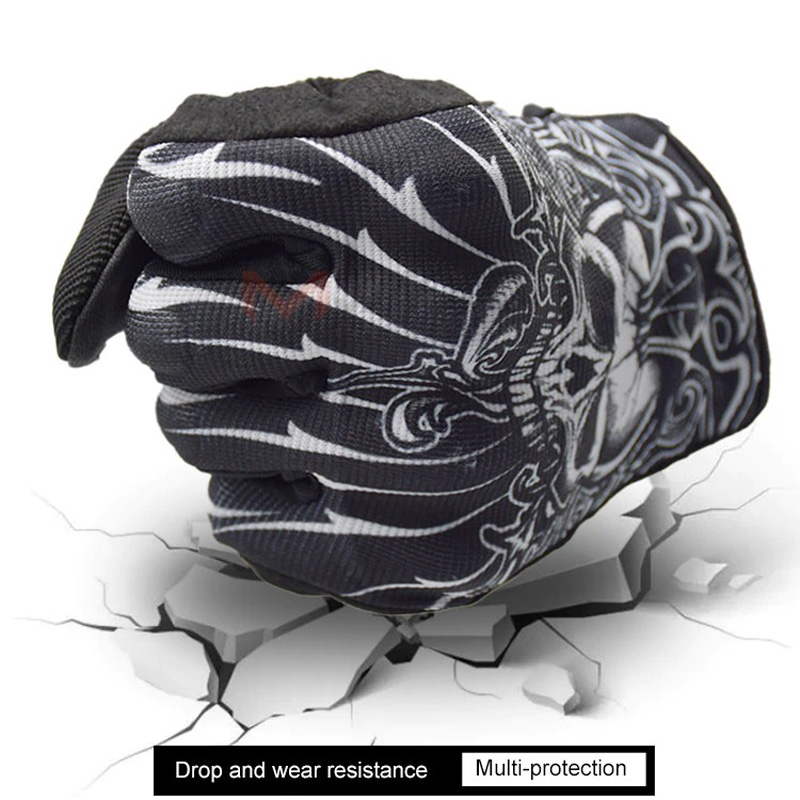 Shockproof Motorcycle Gloves in Rock Style / Unisex Gloves with Finger for Touch Screen