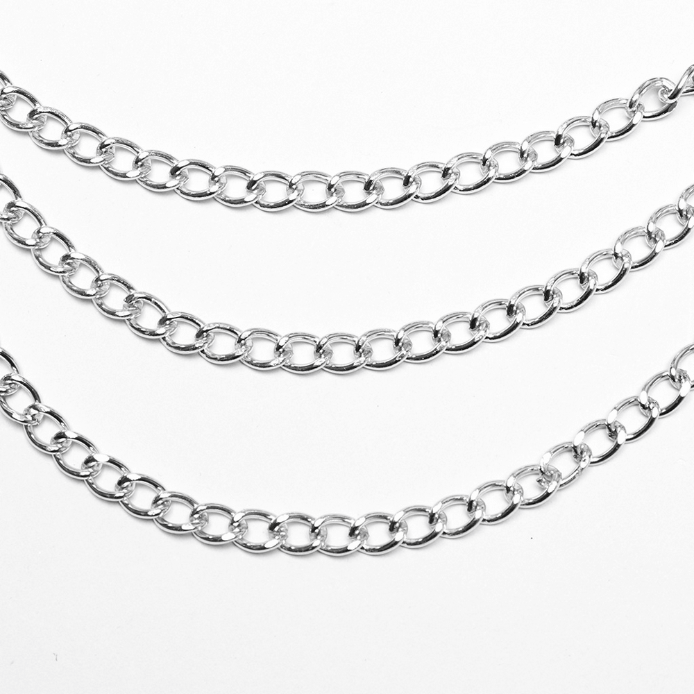 Silver Dragon Scale Chain Bra Harness for Women