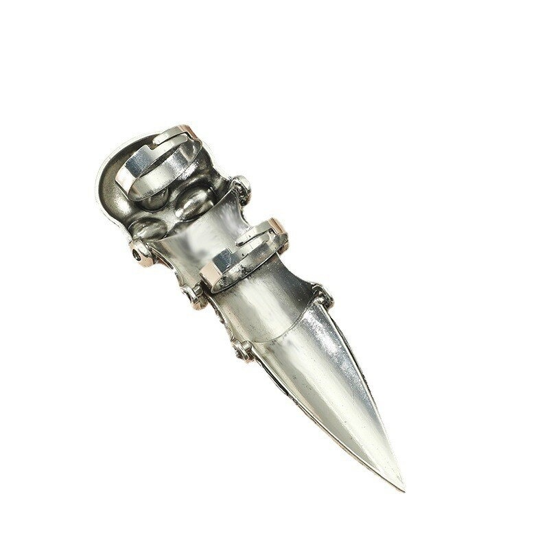 Silver Gothic Ring Claw of Zinc Alloy / Punk Fashion Ring with Skull