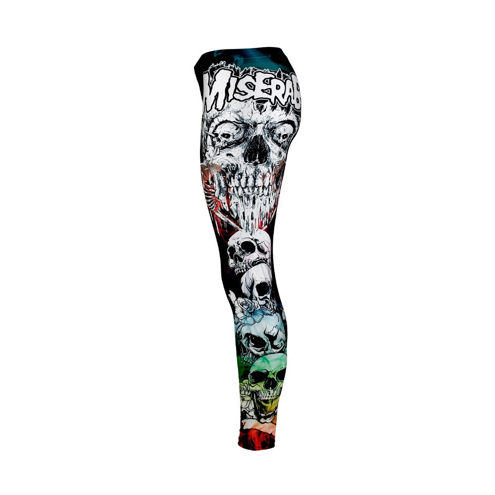 Skull Head Women Leggings / Skeleton Print Pants / Women's Slim Fitness Alternative Apparel #1
