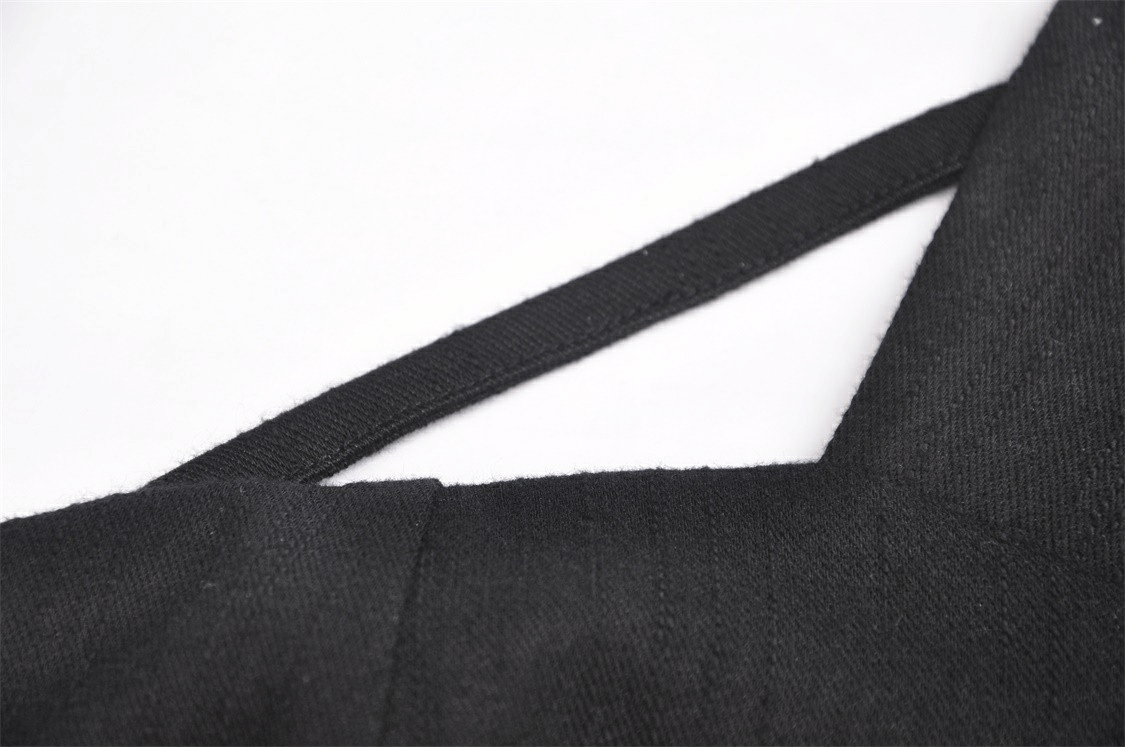 Sleek Black Zip-Up Crop Top with Belt Accents