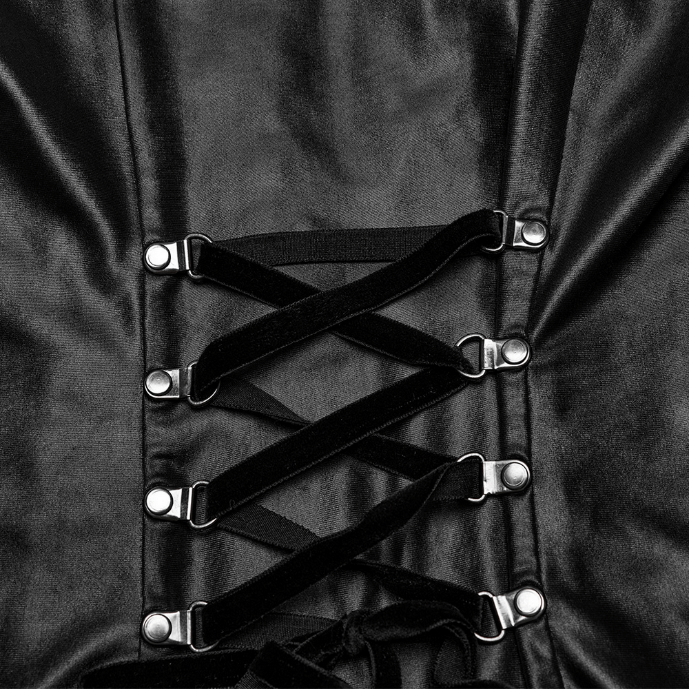 Sleek Rivet Webbing Dress with Adjustable Straps