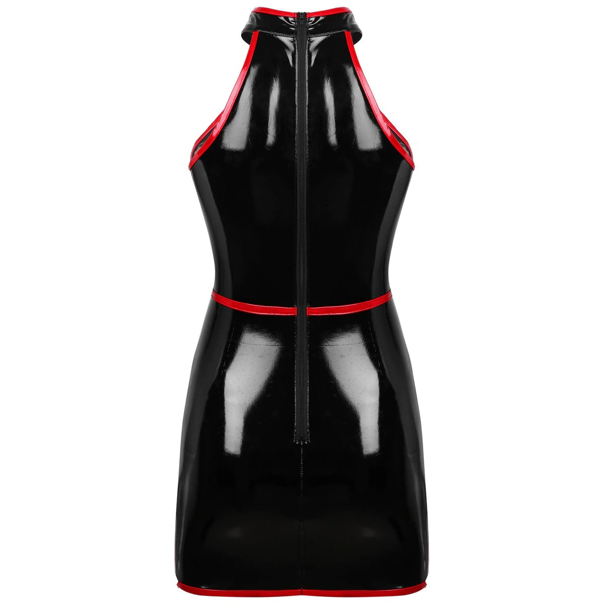 Slim Fit Bodycon Dress for Pole Dance / Women's Wetlook Sleeveless Dress in Alternative Apparel
