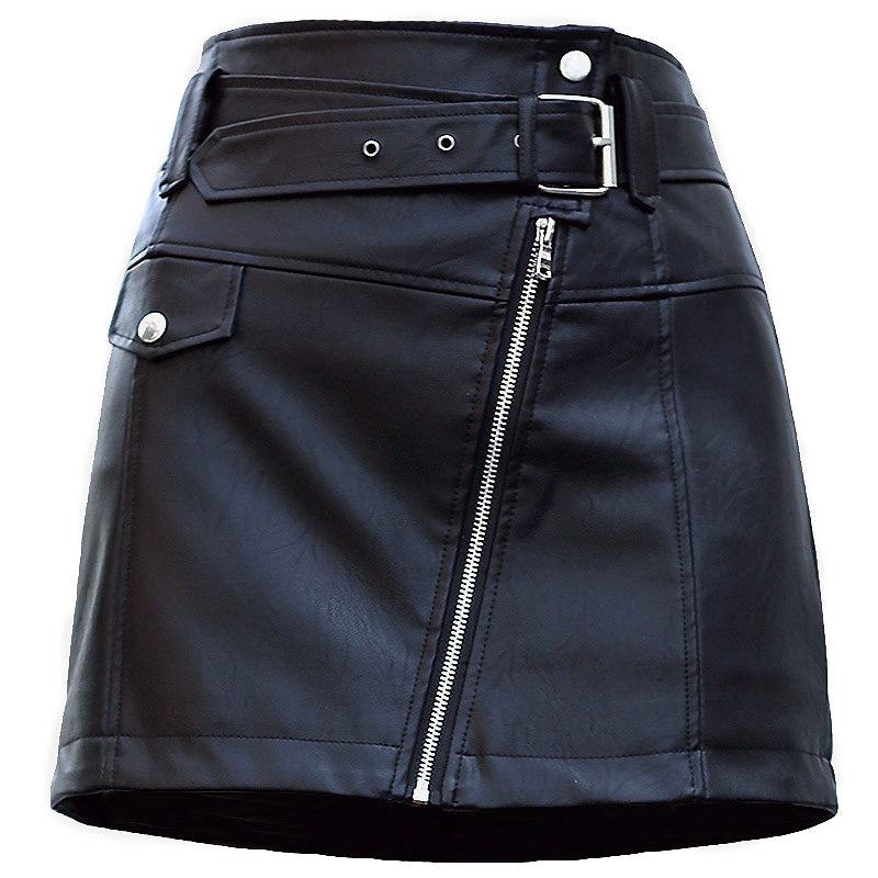 Slim High Waist Women Skirt / A-line Short Skirts in Rock Style / Rave Outfits