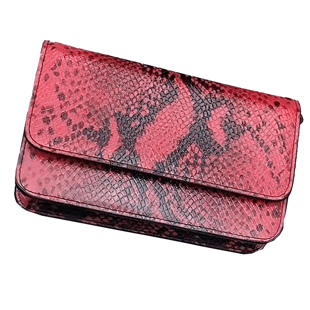 Small Single Shoulder Bag with Snake Pattern / Stylish Women's Clutch