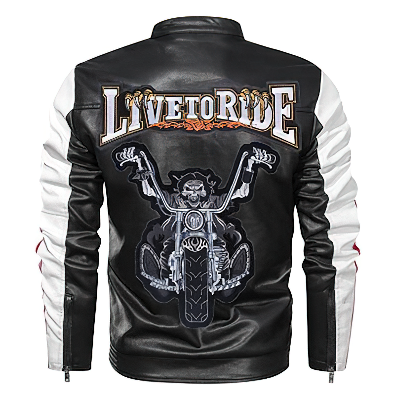 Smiling Skeleton Iron-On Biker Patch For Jackets / Large Embroidered Biker Patches For Clothes