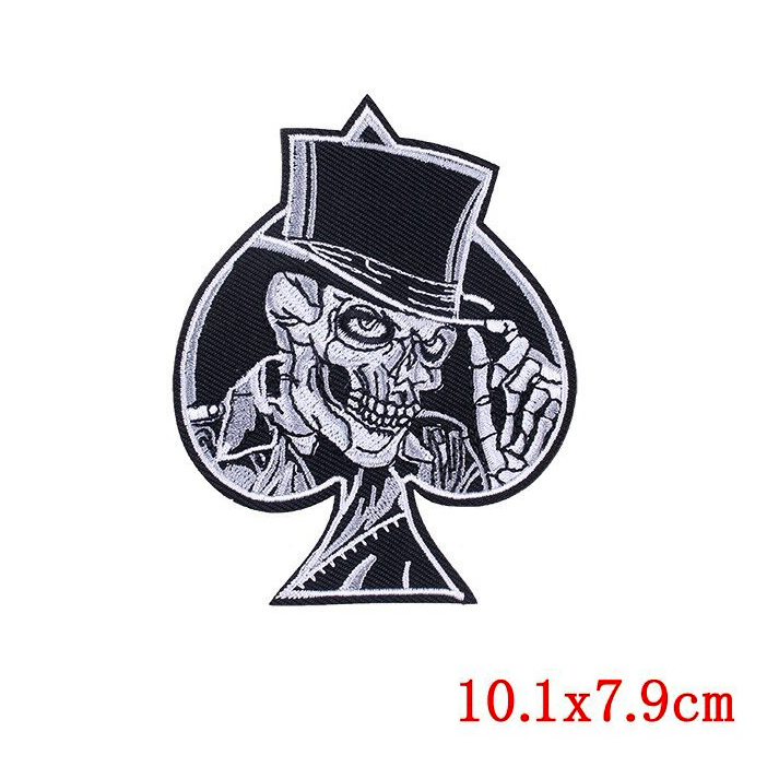 Smiling Skull with Tube on Patch for Clothes / Unisex Rave Outfits Accessory For Jackets and Bags