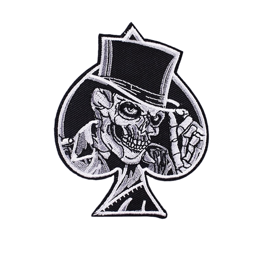 Smiling Skull with Tube on Patch for Clothes / Unisex Rave Outfits Accessory For Jackets and Bags