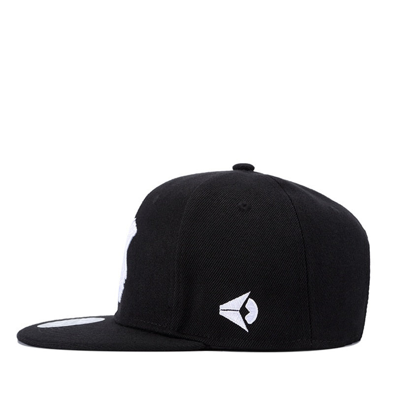 Snapback Cap Baseball Cap / Men Women Rock Style Baseball Hats with Flat Brim / Edgy clothing