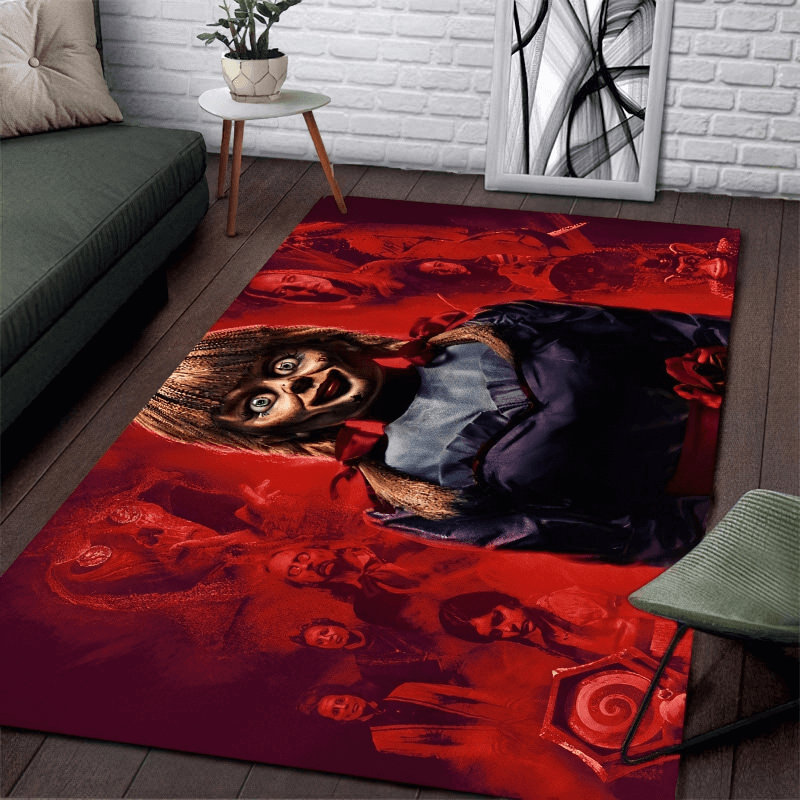CLEARANCE / Soft Carpets With Horror Movie Characters Print For Home - US