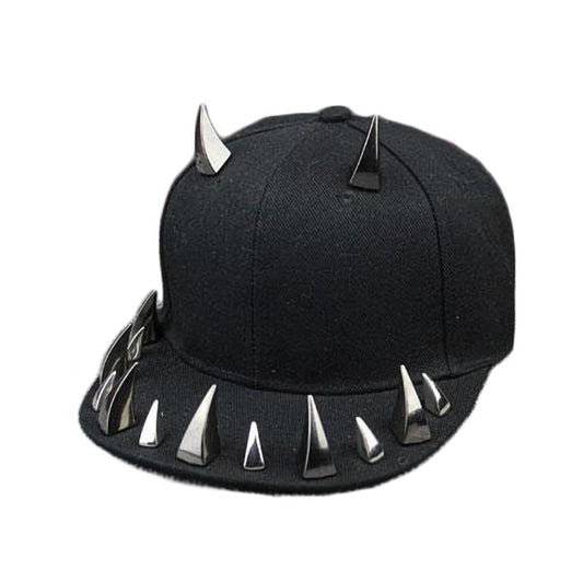Spiked rivet Cap / Snapback for Women & Men white / Alternative Fashion Baseball Cap