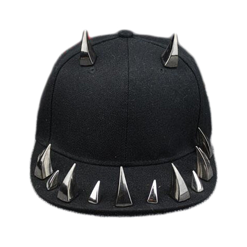 Spiked rivet Cap / Snapback for Women & Men white / Alternative Fashion Baseball Cap