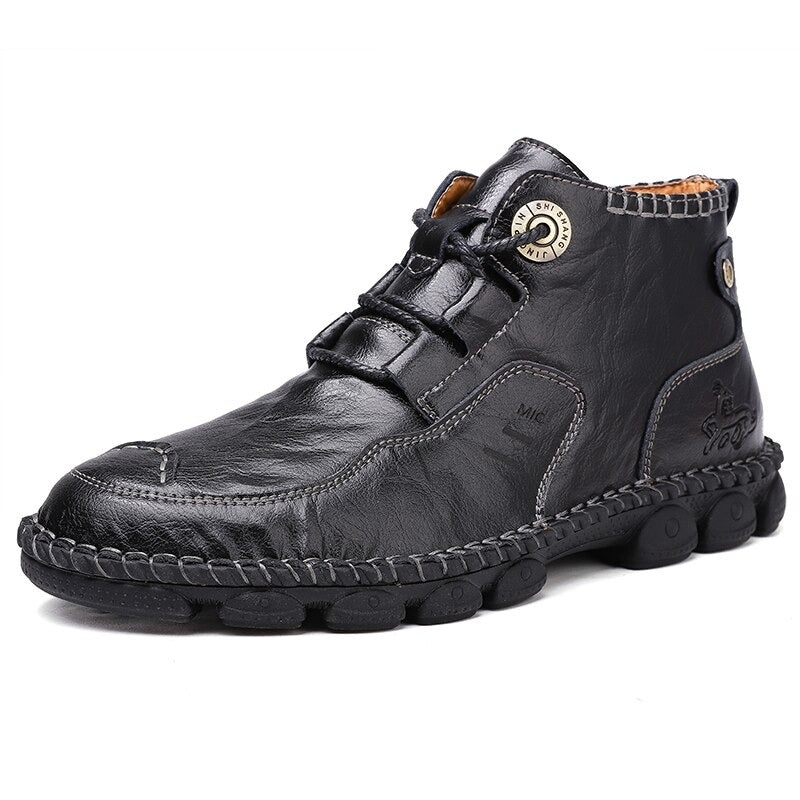 Split Leather Classic Men's  Boots / Waterproof Shoes For Men