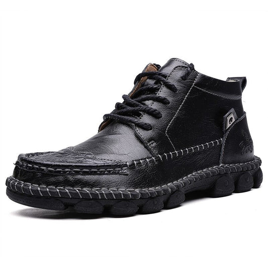Split Leather Classic Men's  Boots / Waterproof Shoes For Men