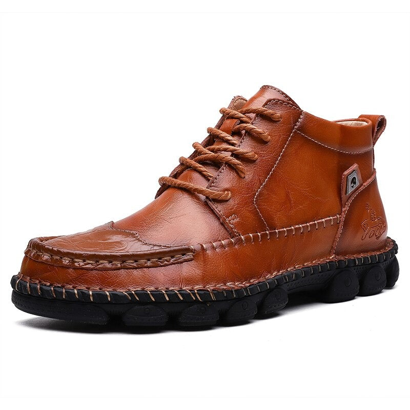 Split Leather Classic Men's  Boots / Waterproof Shoes For Men