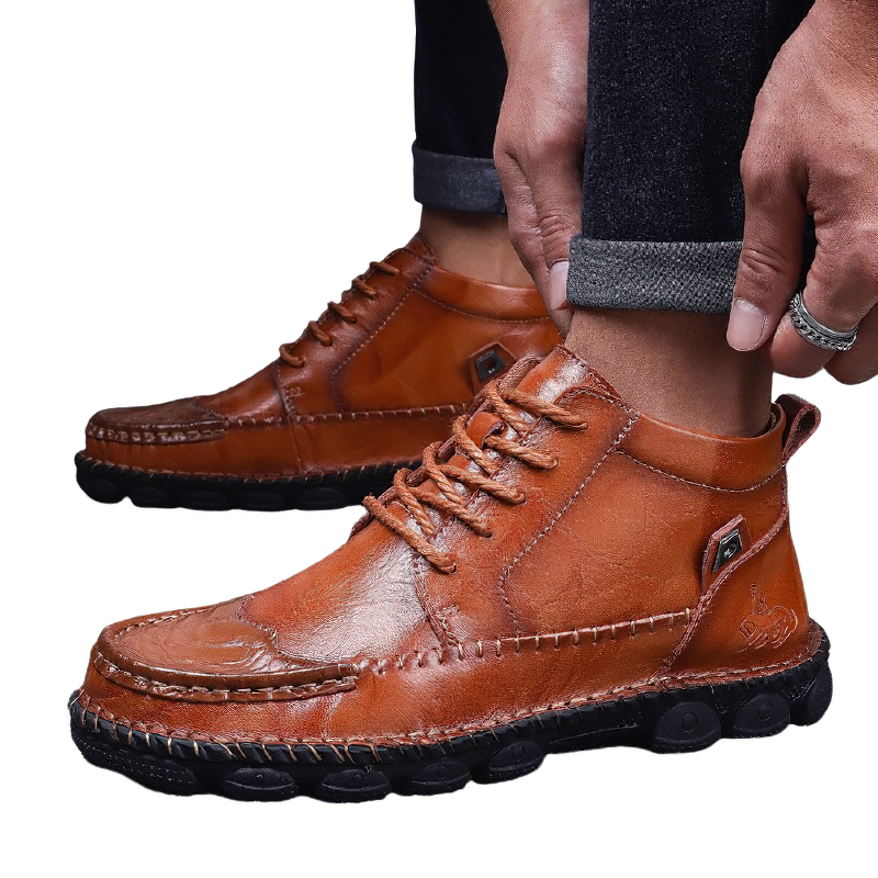 Split Leather Classic Men's  Boots / Waterproof Shoes For Men